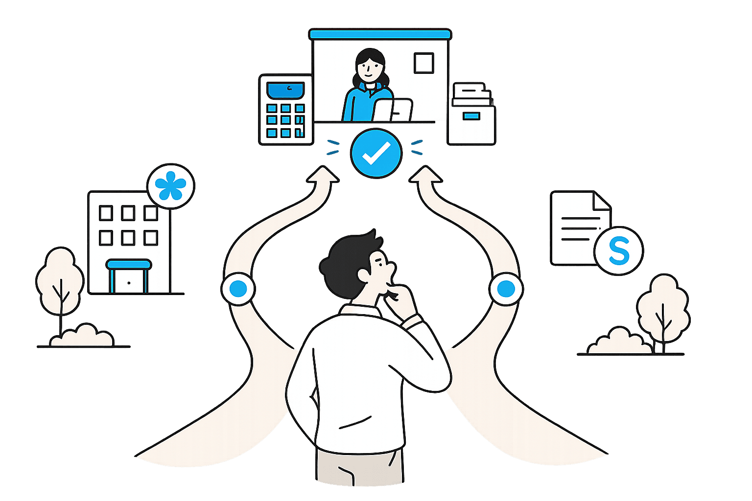 Self-managed novated lease explainer illustration